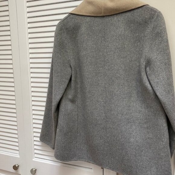 TALBOT'S Jacket. Shawl Collar M Gray/Beige - Picture 6 of 7